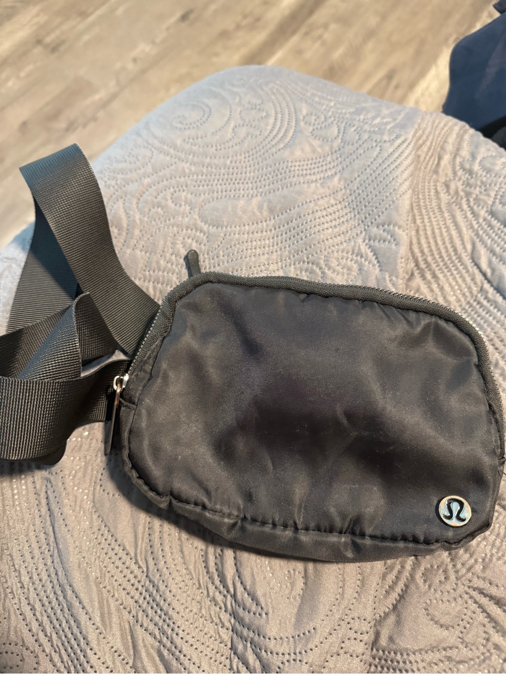 Lululemon Black Nylon Crossbody Belt Bag Pouch